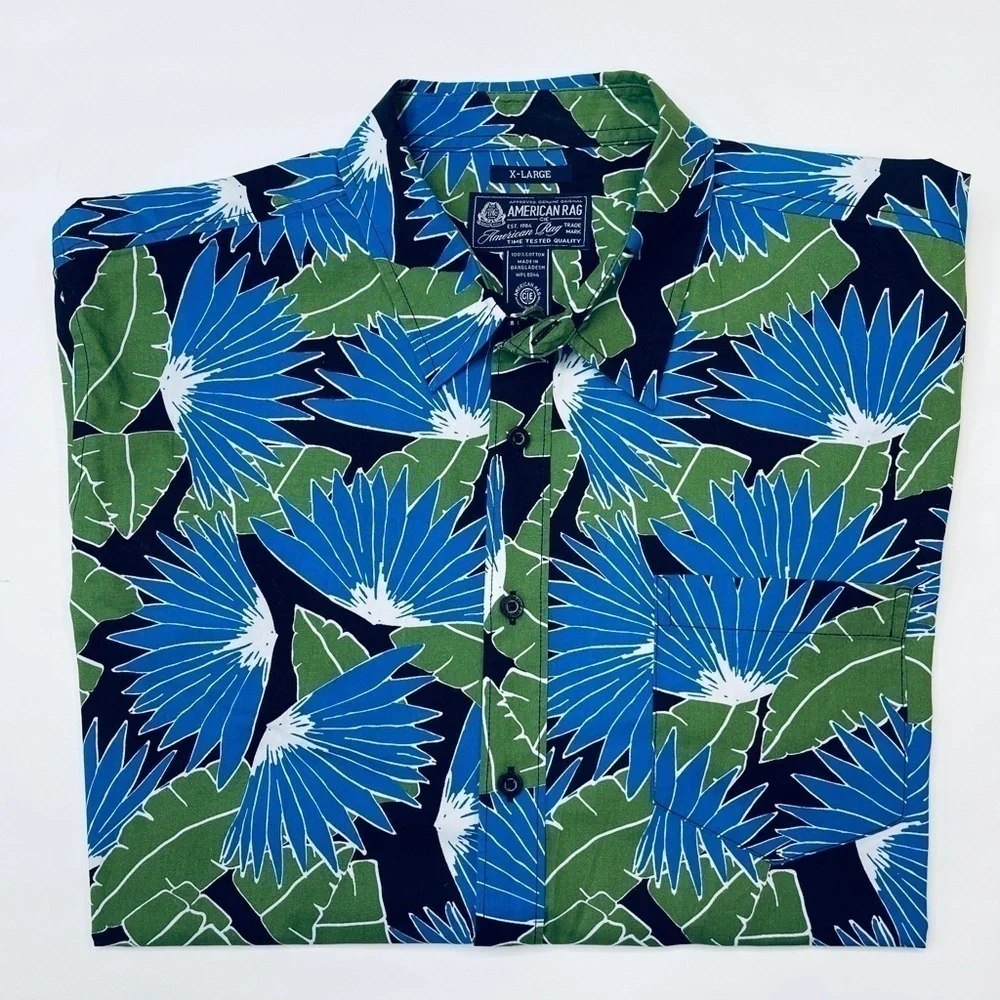 AMERICAN RAG XL CASUAL BUTTON DOWN Short Sleeve - Picture 3 of 5